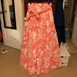 Lilly Pulitzer x Goop “Kiss Kiss” NWT maxi skirt 8